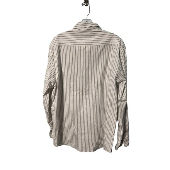 Lucky Brand Long Sleeve Striped Shirt 100% Cotton Size Large - Picture 4 of 5